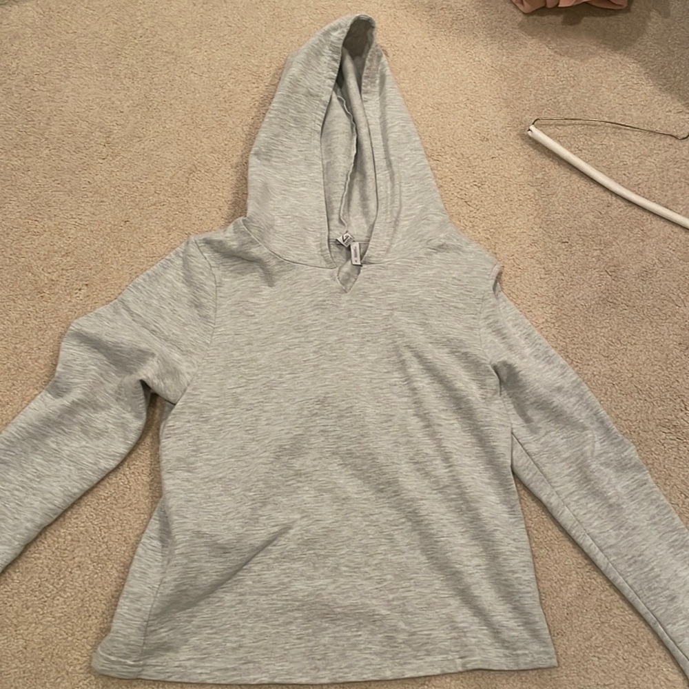 Plain grey hoodie